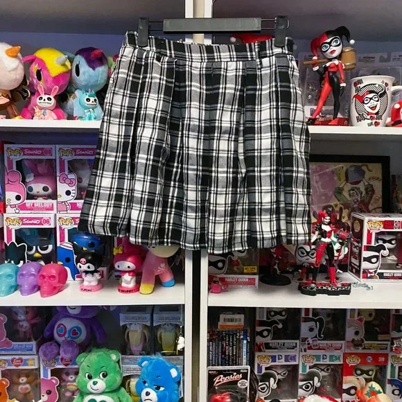 Hot Topic black and white plaid skirt small - Picture 4 of 7